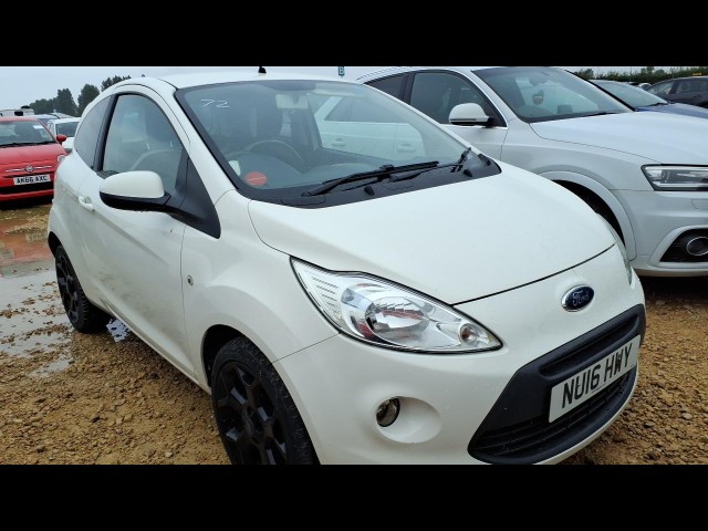 BUY FORD KA ZETEC WHITE EDITION 2016 ZETEC WHITE EDITION, Newark Motor Auctions